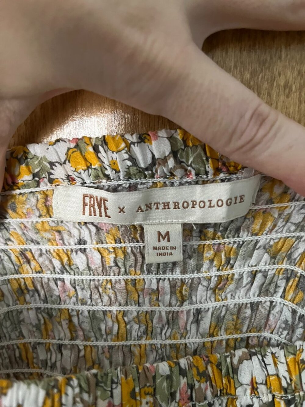 Frye x Anthropologie | Alice Floral Maxi Dress | 100% Cotton Size Medium - Picture 8 of 13